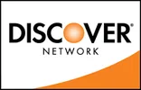Discover Network logo with orange and black text.